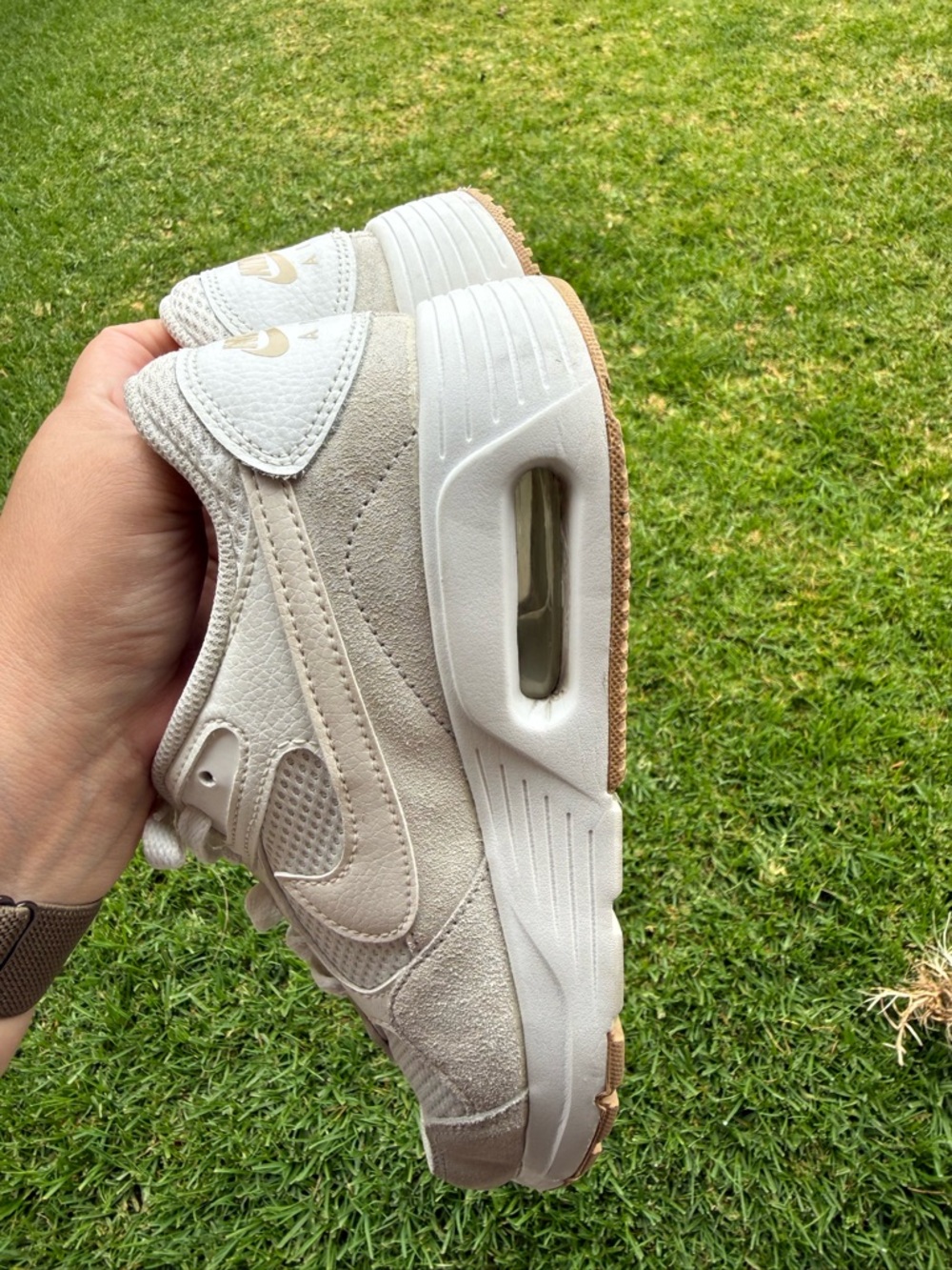 White & Light Gray Nike Air Max - Picture 11 of 13